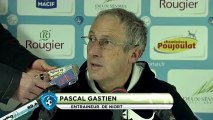 Conférence de presse Chamois Niortais - Stade Lavallois : Pascal GASTIEN (NIORT) - Philippe  HINSCHBERGER (LAVAL) - saison 2012/2013