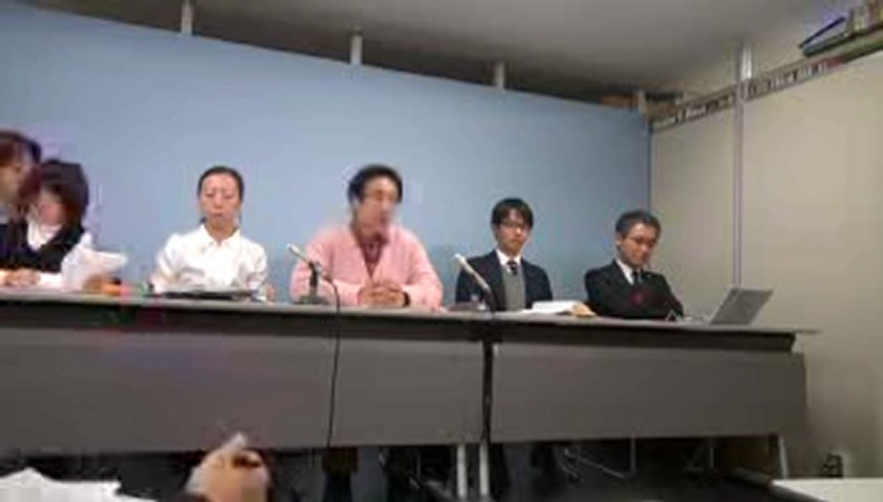 20130123 《索引付》1/2 大阪瓦礫差し止め訴訟原告団 記者会見