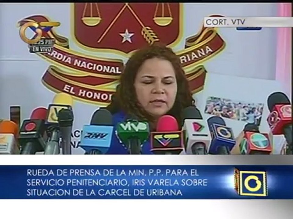 Ministra Varela: "Luego de diversas reuniones se decidió el desalojo total de Uribana"