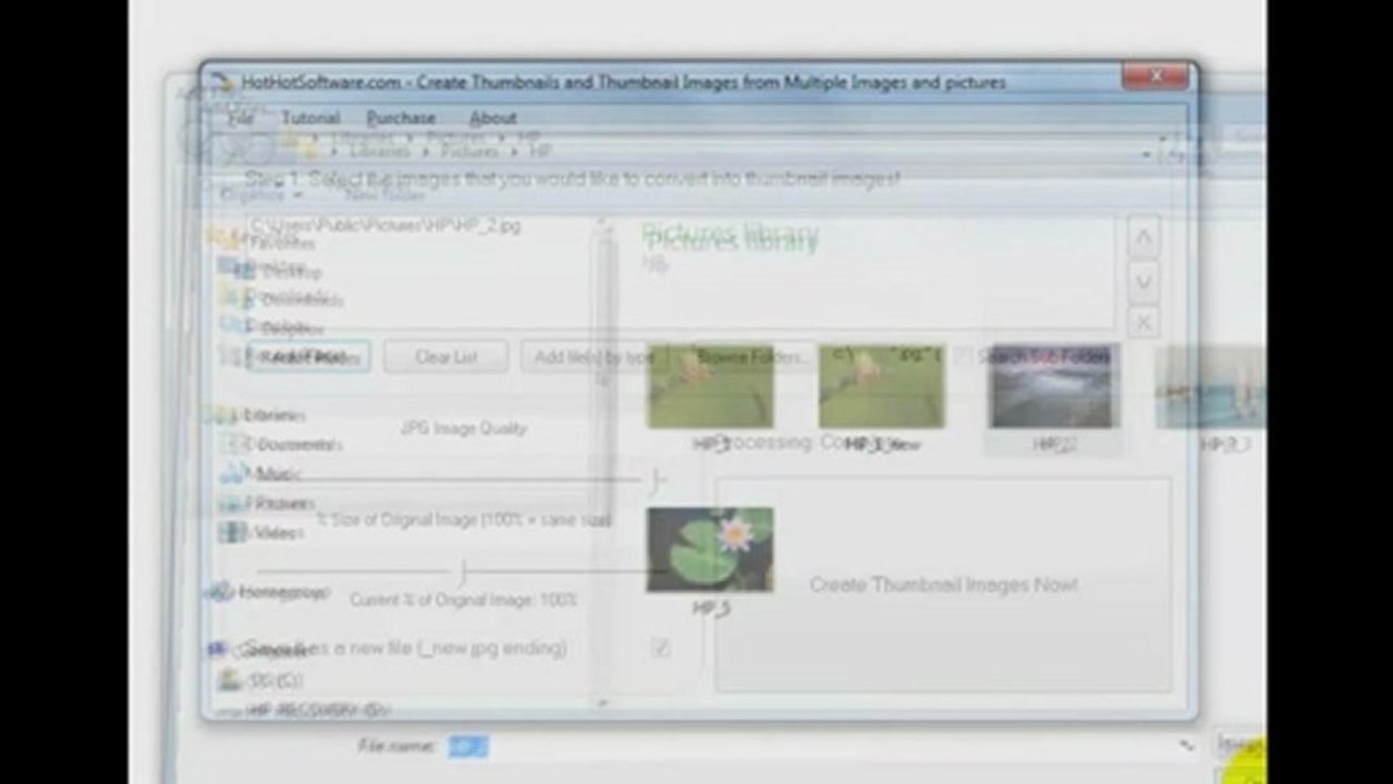 How to Create Thumbnails and Thumbnail Images from Multiple Images and pictures