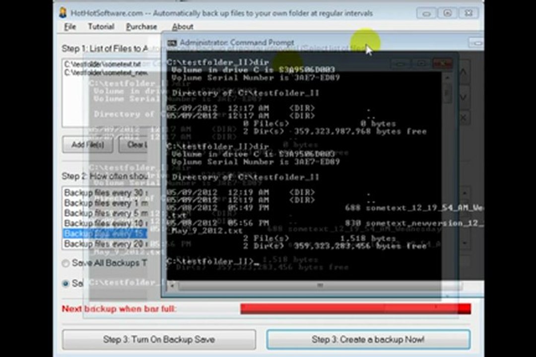How to Backup Multiple Files To A Specific Directory