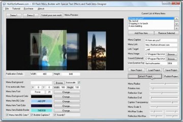 3D Flash Menu Builder Tutorial With Special FX