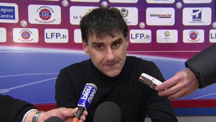 Conférence de presse Châteauroux - FC Istres : Didier THOLOT (LBC) - José  PASQUALETTI (FCIOP) - saison 2012/2013
