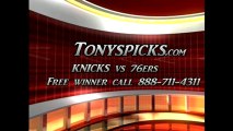 Philadelphia 76ers versus New York Knicks Pick Prediction NBA Pro Basketball Odds Preview 1-26-2013