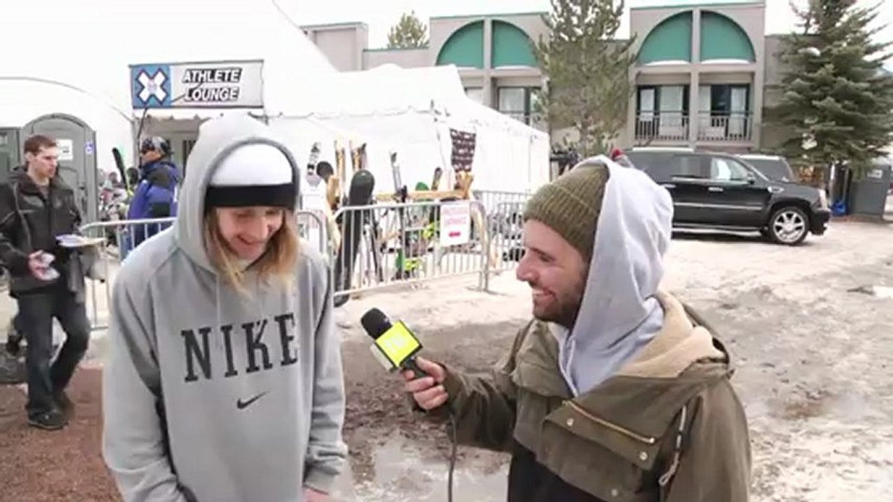 Halldor Helgason Winter X Games Big Air Interview about his slam - TransWorld SNOWboarding