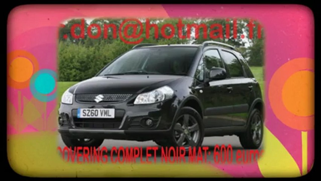 Suzuki SX4, Suzuki SX4, essai video Suzuki SX4 noir mat, covering Suzuki SX4 noir mat, Suzuki SX4 noir mat