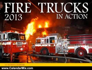 Calendar Review: Fire Trucks in Action 2013 by Motorbooks
