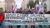 Grecia, protesta contro la precettazione dei dipendenti...