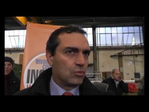 Napoli - De Magistris presenta le liste di Rivoluzione Civile (25.01.13)