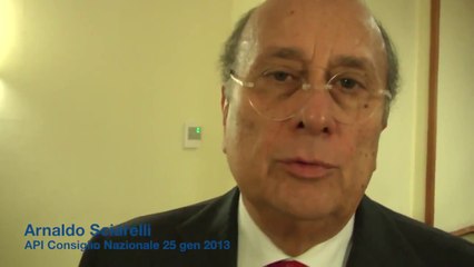 Arnaldo Sciarelli - API Consiglio Nazionale (25.01.13)