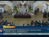 Morales: Mejorará mercado interno y economía con nueva ley