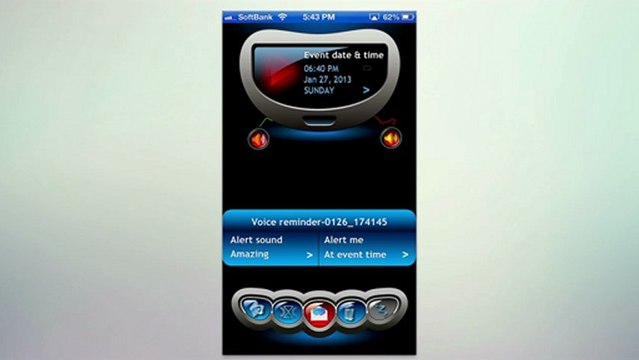 Great iOS App called Voice Secretary - Really see the benefit of voice reminders over text in certain situations.