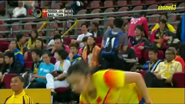 MAYBANK Malaysia Open 2013 ~ Bao/Tian[CHN] vs Pedersen/Juhl[DEN] ~ Part 2