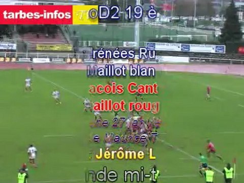 Rugby Pro D2 19ème journée : Tarbes – Aurillac (dimanche 27 janvier 2013)