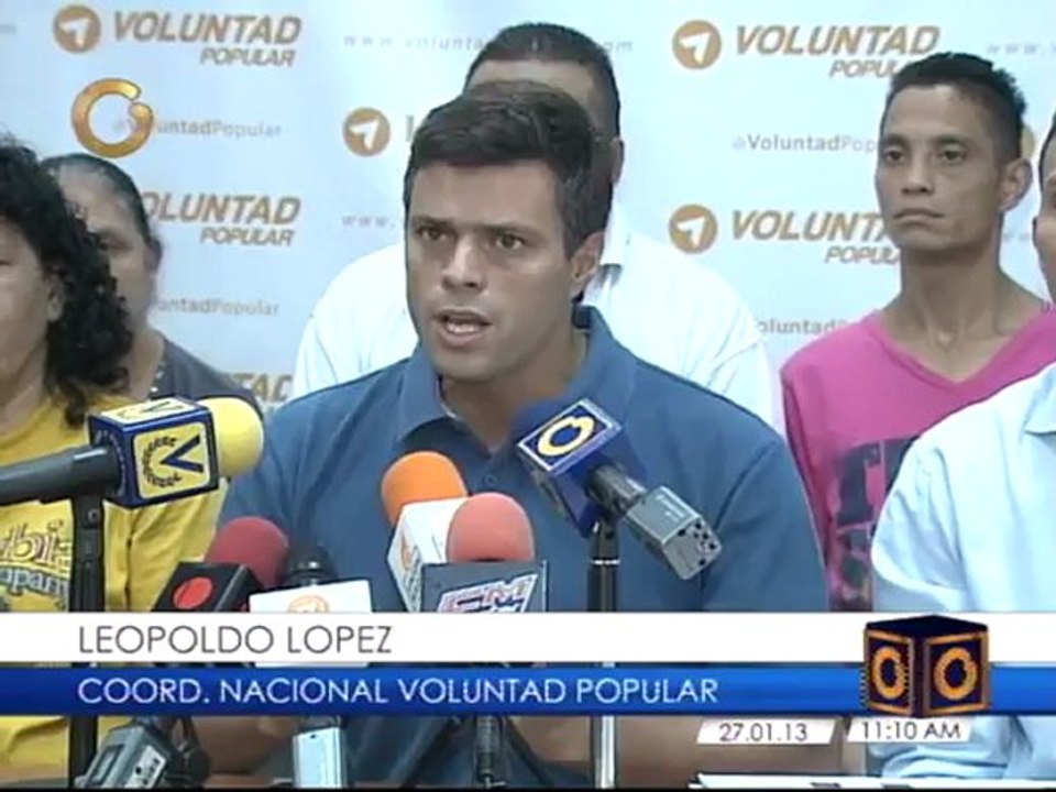 Leopoldo López exorta al Gobierno Nacional a asumir su responsabilidad por sucesos en Uribana