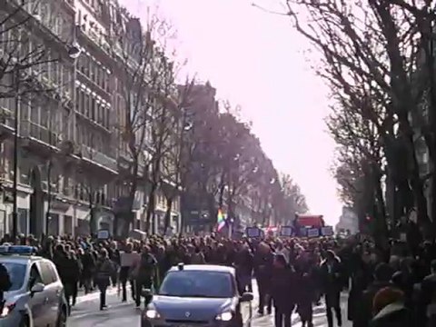 Manifestation en faveur du Mariage Gay : le cortège défile boulevard Saint-Michel