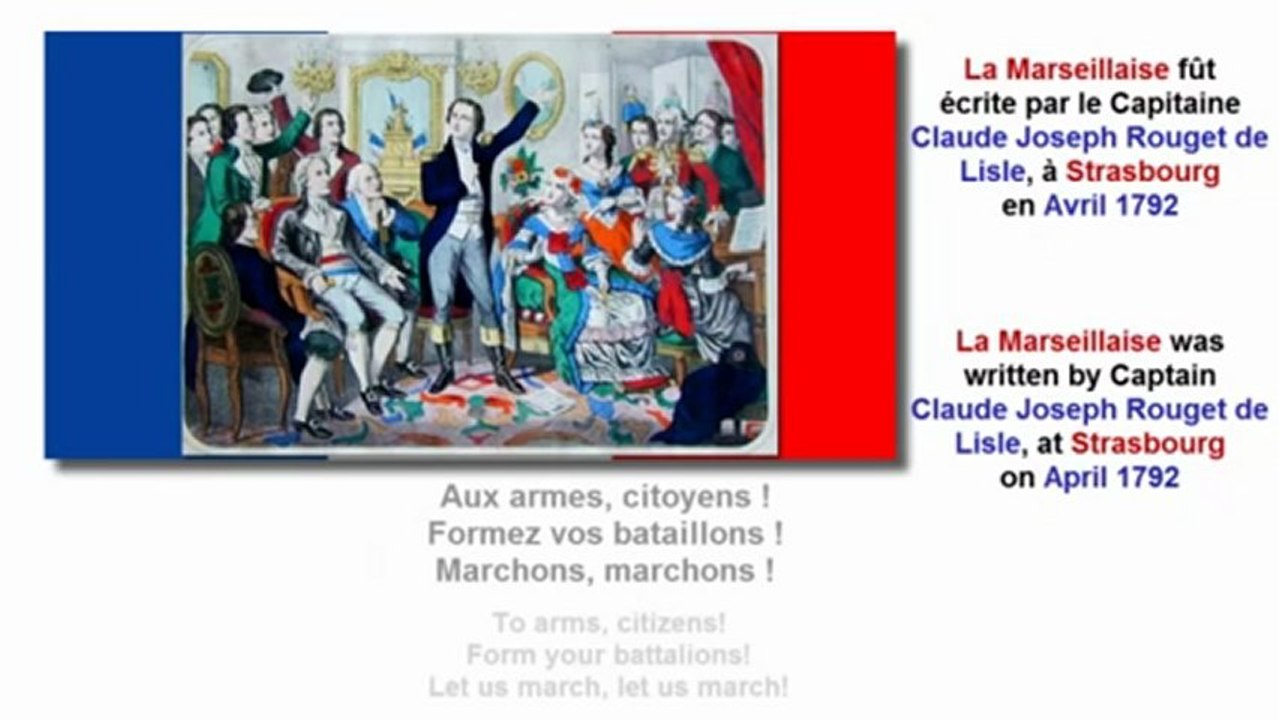La Marseillaise",hymne national français [ version documentée ] - Vidéo Dailymotion