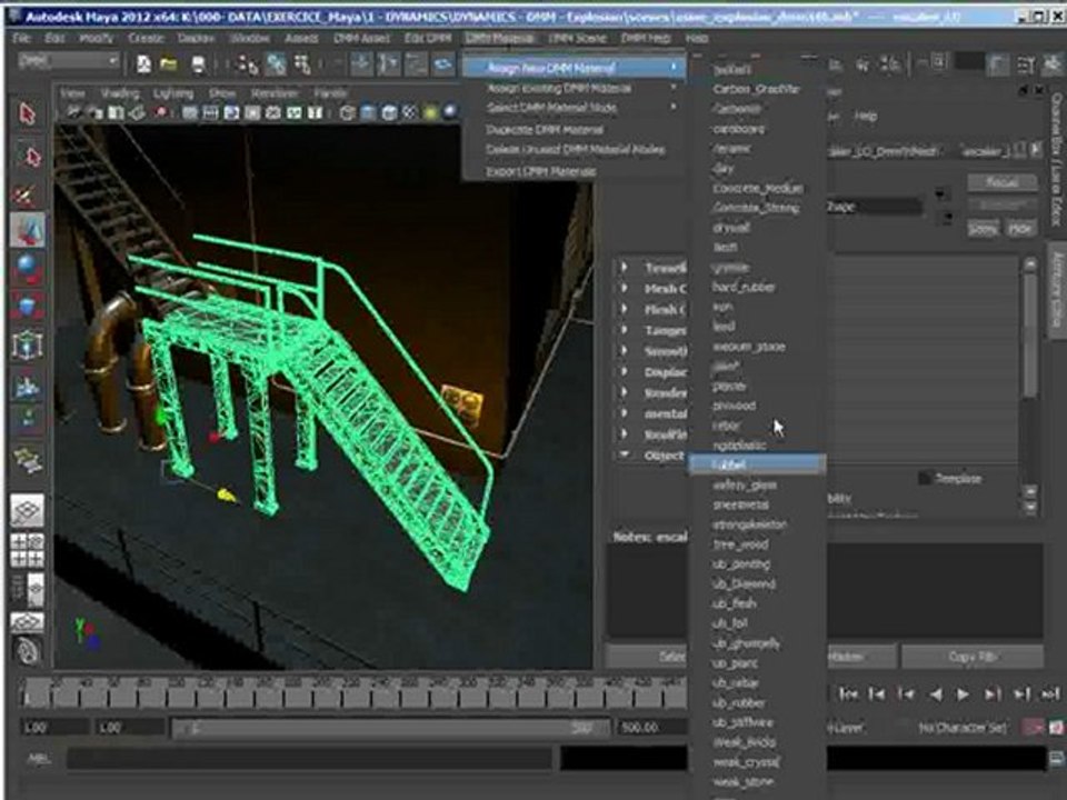 Tutoriel DMM - Maya - Effets spéciaux - Ecole 3D - e-tribArt - Part 2
