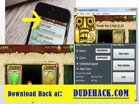 Temple Run 2 Hacks for unlimited Coins and Gems - iOs Updated Temple Run 2 Coins Cheat