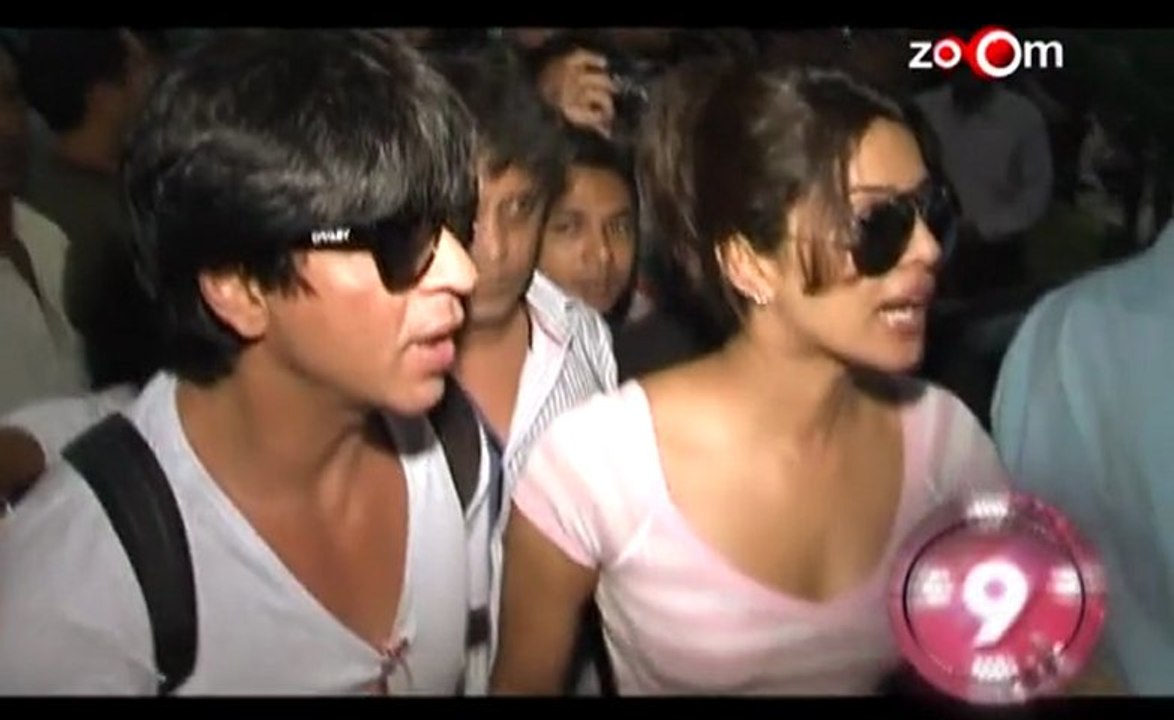 Priyanka spotted exiting Shahrukh's office at 3 AM