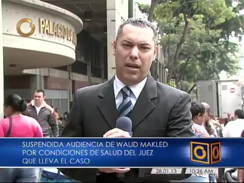 Suspenden audiencia de Walid Makled por condiciones de salud del juez que lleva el caso