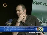 Santiago Cruz promete “dejarlo todo en el escenario” durante sus conciertos en Caracas