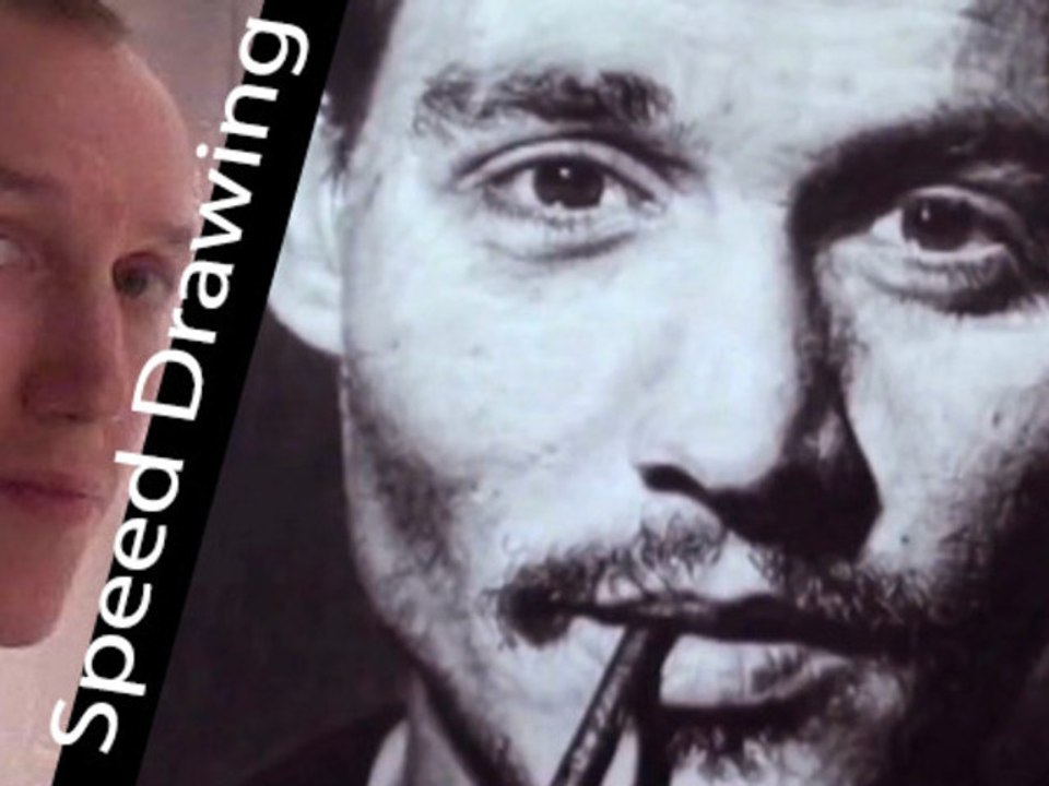 Johnny Depp! SPEED DRAWING TRIBUTE! Amazing portrait of a Hollywood Star by Derek Twilt