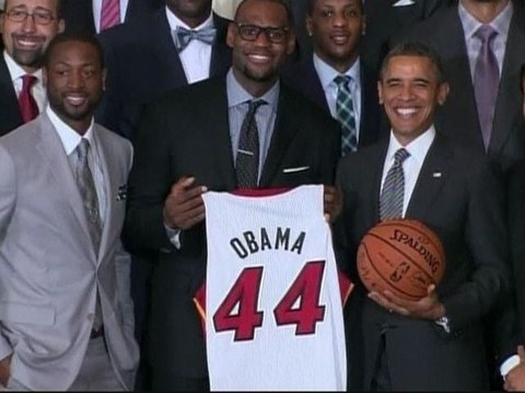 LeBron Declares, Momma, I Made It! While Attending White House Event Honoring Miami Heat
