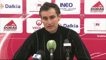 Conférence de presse Dijon FCO - RC Lens : Olivier DALL'OGLIO (DFCO) - Eric SIKORA (RCL) - saison 2012/2013