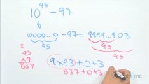 Suma de los dígitos de 10^95 - 97