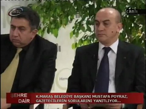 Mustafa POYRAZ ( K.Maraş Belediye Başkanı) - AKSU TV Şehre Dair Programı 28 OCAK 2013- 2.BÖLÜM