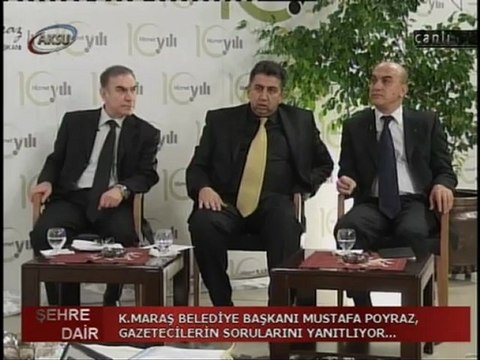 Mustafa POYRAZ ( K.Maraş Belediye Başkanı) - AKSU TV Şehre Dair Programı 28 OCAK 2013- 10 .BÖLÜM