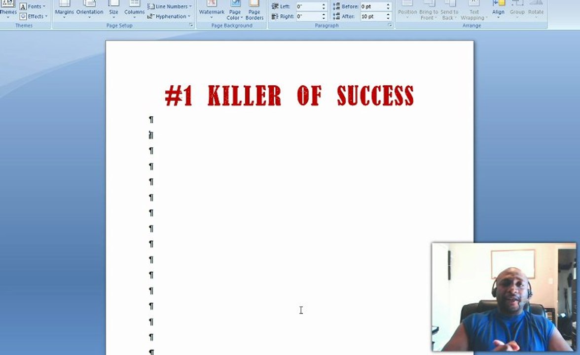 The #1 Killer of Success - Avoid This At All Costs