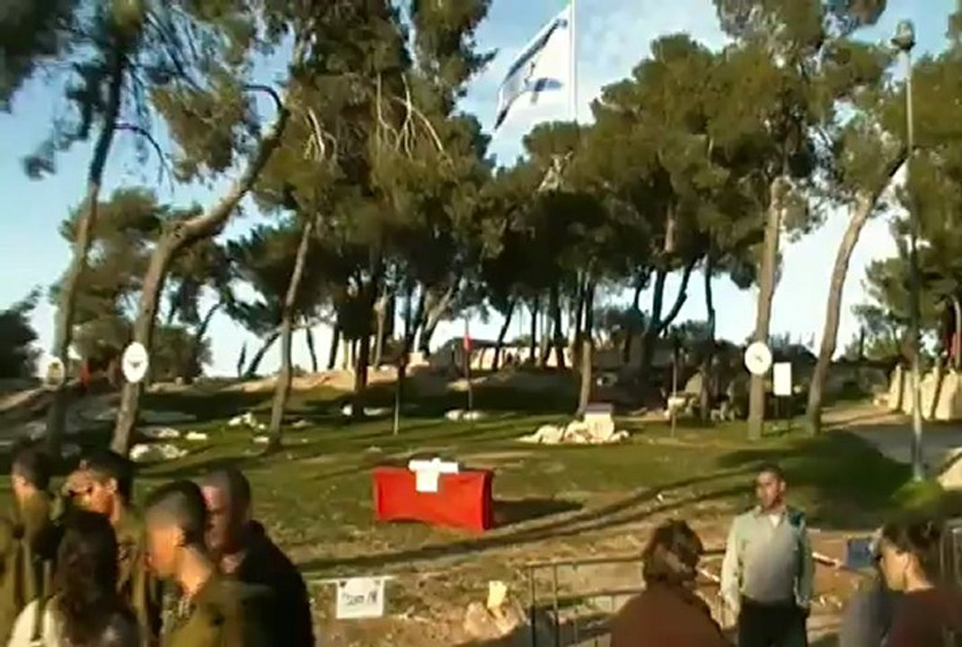 Yarden Lang, swearing allegiance on Ammunition Hill