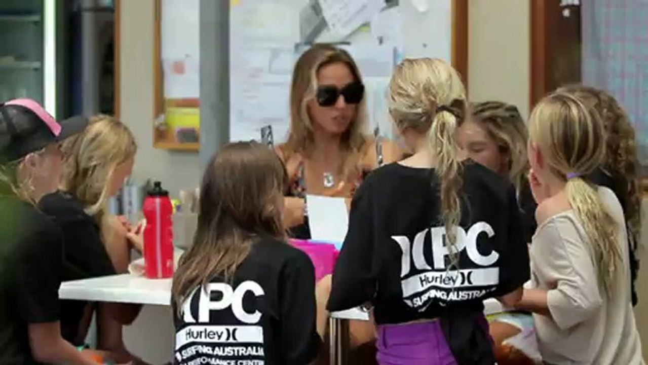Sally Fitzgibbons Surfing Australia Pro Surfer Camp