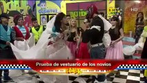 Estrellita ensaya la entrada de su boda