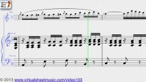 Ludwig van Beethoven Romance Op. 50 in F major violin and piano sheet music - Video Score