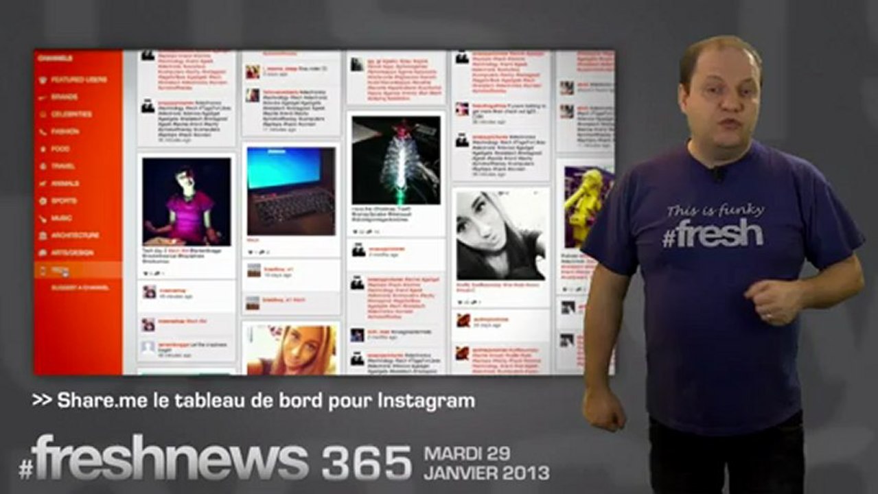 freshnews #365 Vine pose problème. Nokia Lumia 510. Share.me le tableau de bord Instagram (29/01/2013)