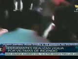 Jóvenes de Santa María inician vigilia por víctimas