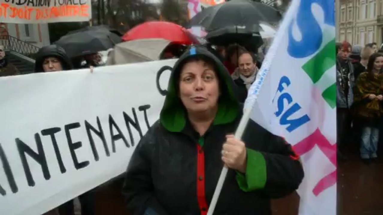 Grève des professeurs du lycée Blaringhem à Béthune