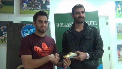 Η βράβευση για το Top Goal της 14ης αγωνιστικής