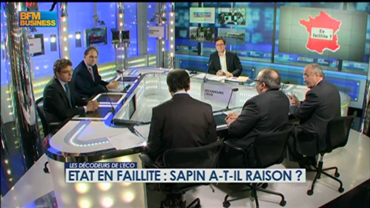 « Etat en faillite » : Sapin a-t-il raison? - 28 janvier - BFM : Les décodeurs de l'éco 1/5