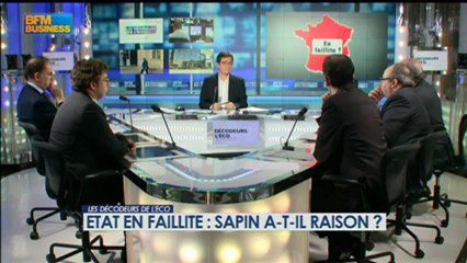 « Etat en faillite » : Sapin a-t-il raison? - 28 janvier - BFM : Les décodeurs de l'éco 2/5