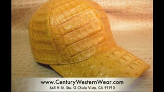 San Diego Leather Hats | Ostrich, Crocodile Ball Caps