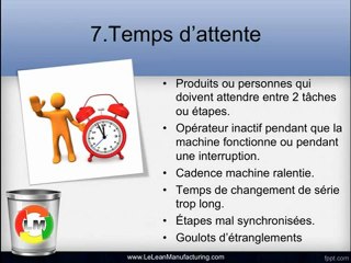 Les 7 Gaspillages - Le Lean Manufacturing