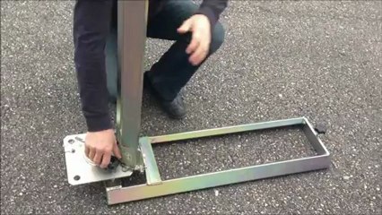 Support roue avec base mât rotule