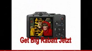 Canon PowerShot SX160 IS Digitalkamera (16 Megapixel, 16-fach opt. Zoom, 7,5 cm (3,0 Zoll) LCD) schwarz