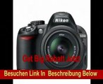 Nikon D3100 SLR-Digitalkamera (14 Megapixel, Live View, Full-HD-Videofunktion) Kit inkl. AF-S DX 18-55 VR Objektiv schwarz