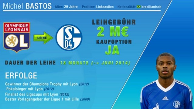 Bastos auf Leihbasis zum FC Schalke 04