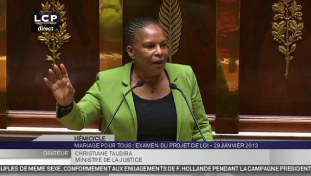 Mariage pour tous : Taubira met de la poésie dans son discours